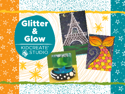 Kidcreate Studio - Dana Point. Glitter & Glow Weekly Class (4-9 Years)